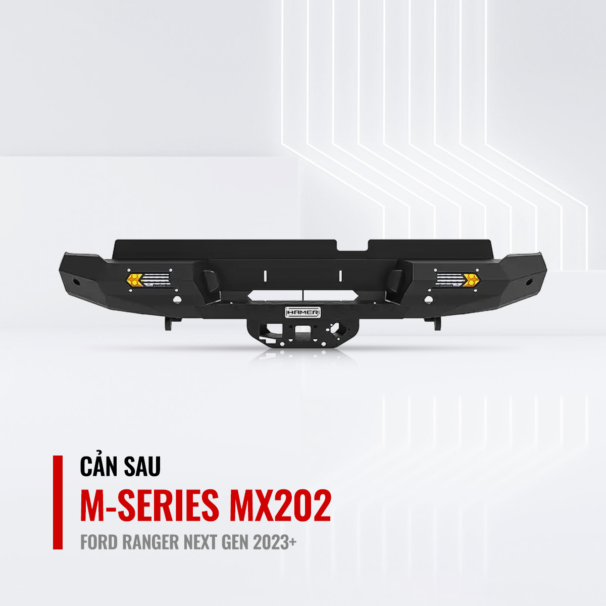 Cản Sau Hamer M-Series MX202 Cho Ford Ranger Next Gen 2023+