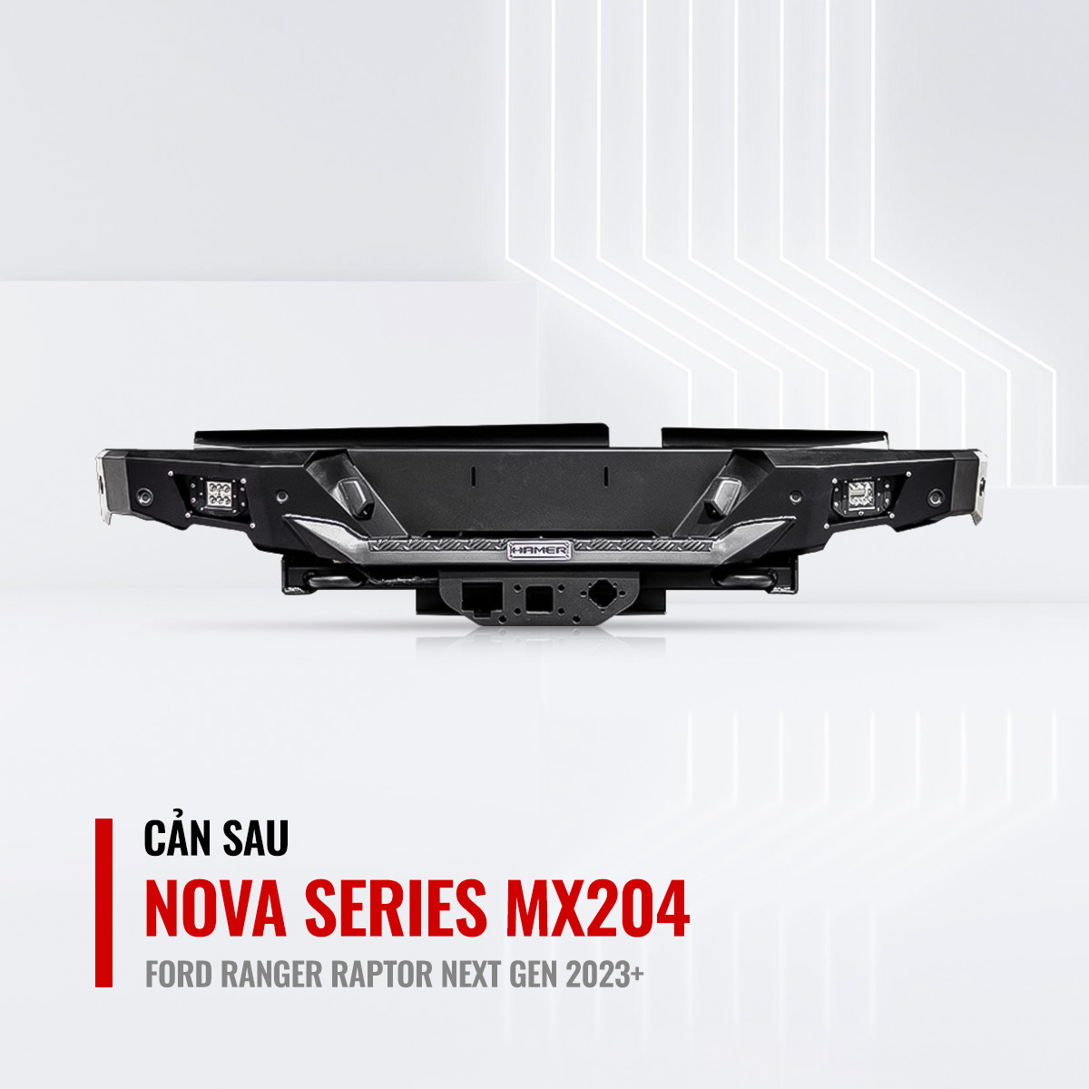 Cản Sau Hamer Nova Series MX204 Cho Ford Ranger Raptor Next Gen 2023+