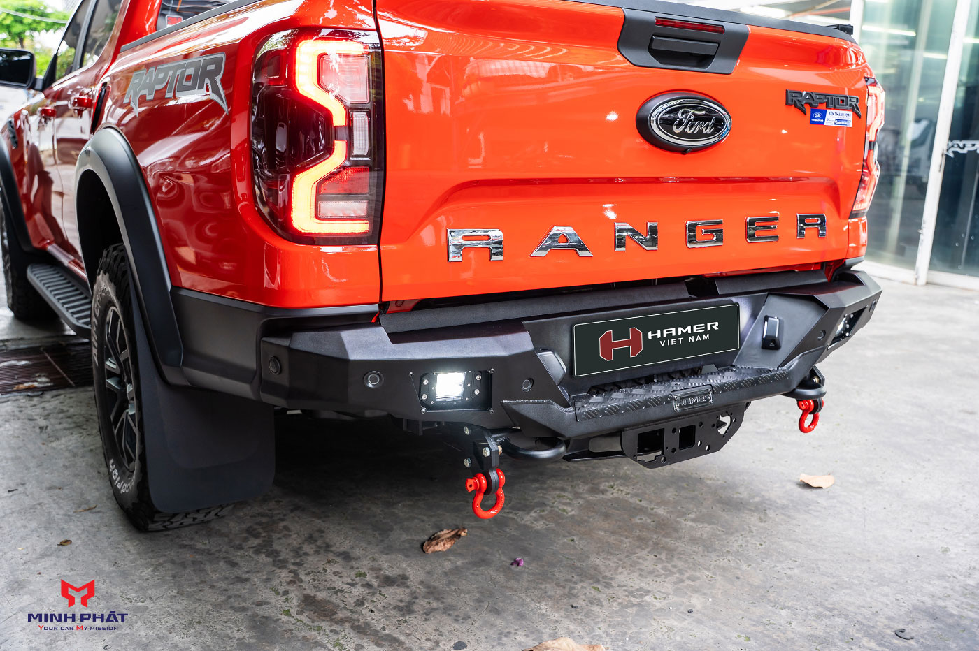 Cản sau Hamer Nova Series MX204 tăng khả năng bảo vệ toàn diện cho cho Ford Ranger Raptor 2023+