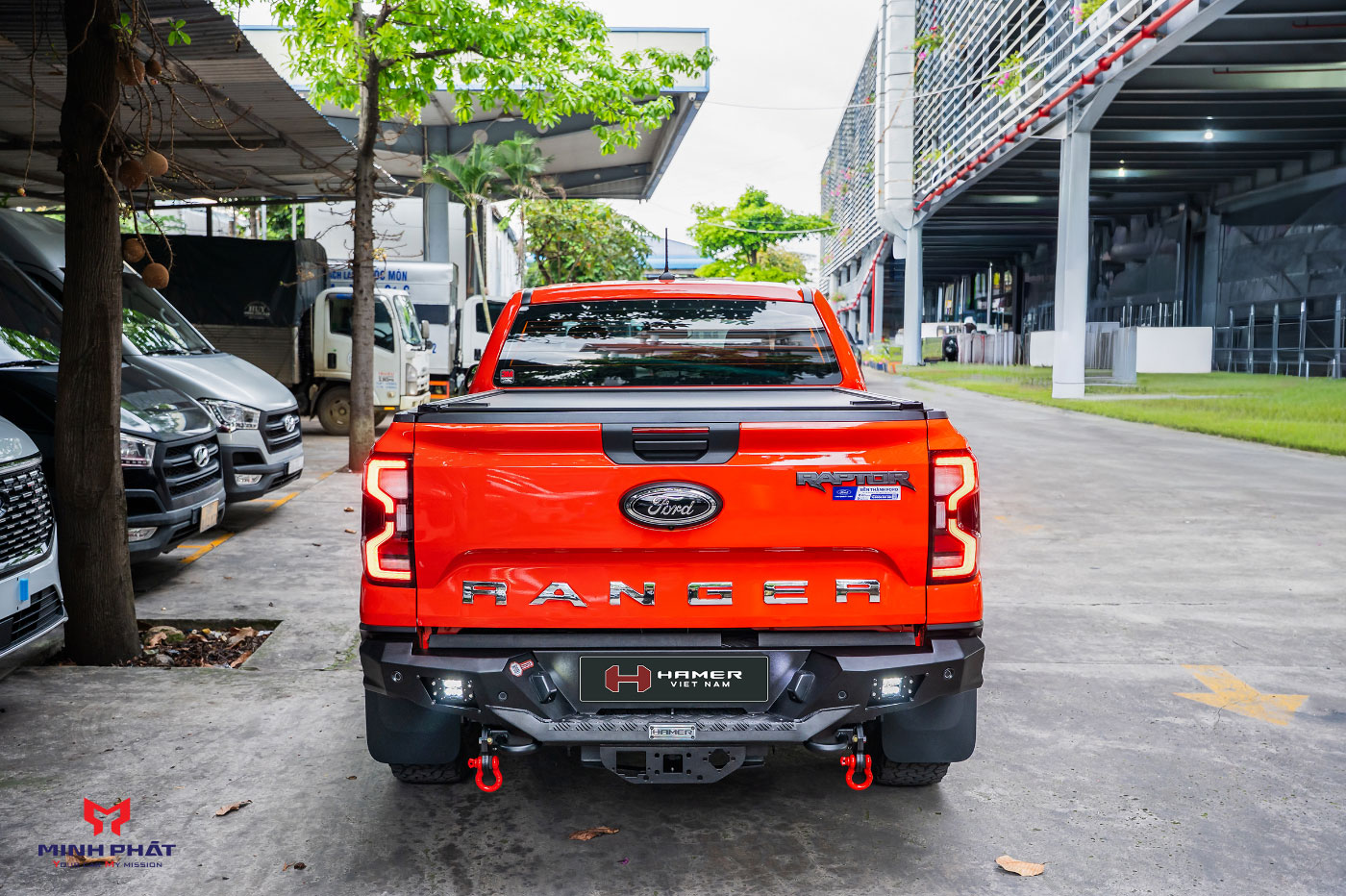 Cản sau Hamer Nova Series MX204 giúp nâng tầm giao diện cho Ford Ranger Raptor 2023+