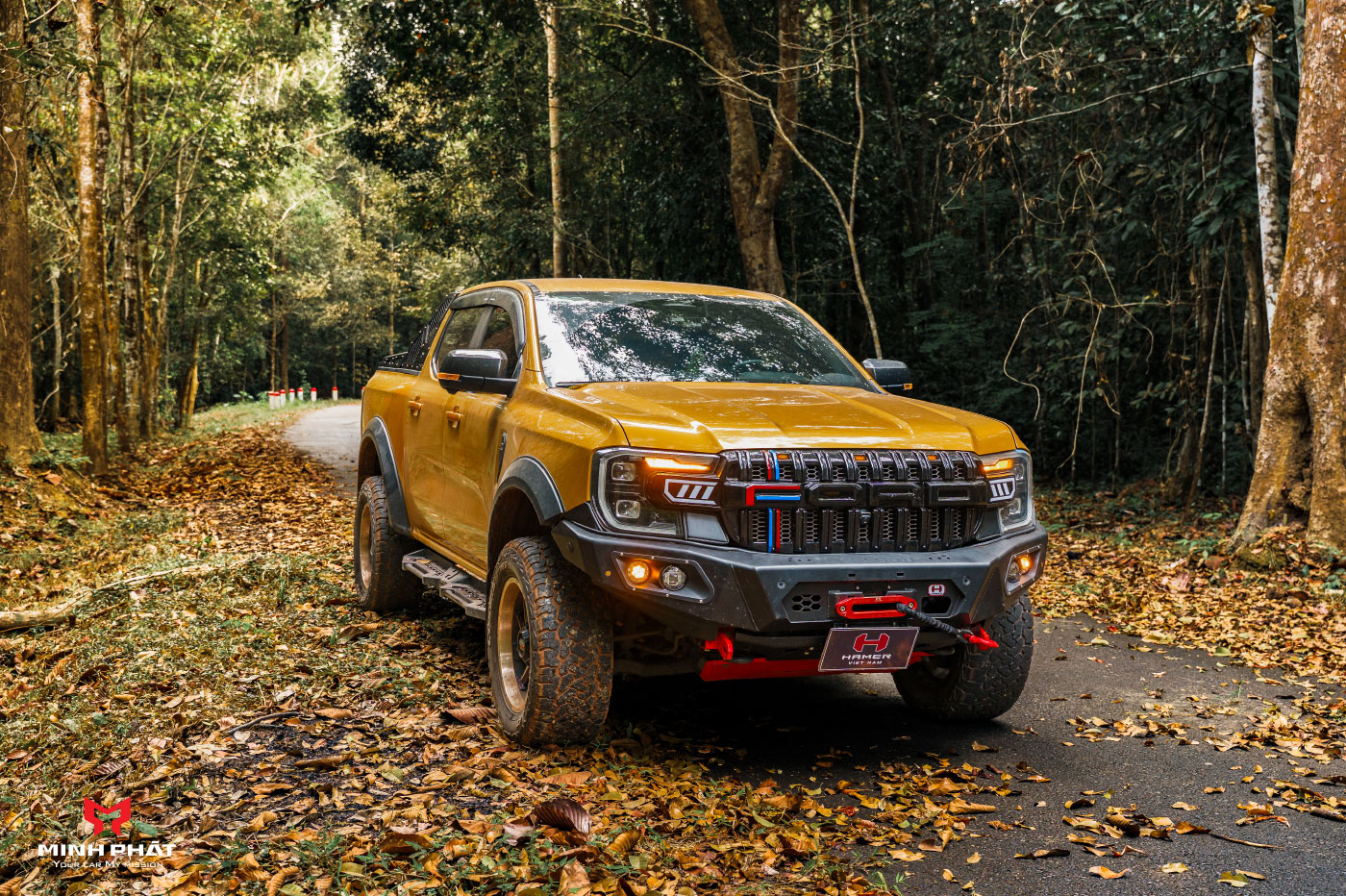 Cản trước Hamer King Series AM106 giúp Ford Ranger Next Gen/Everest 2023+ nổi bật dù ở nơi đâu