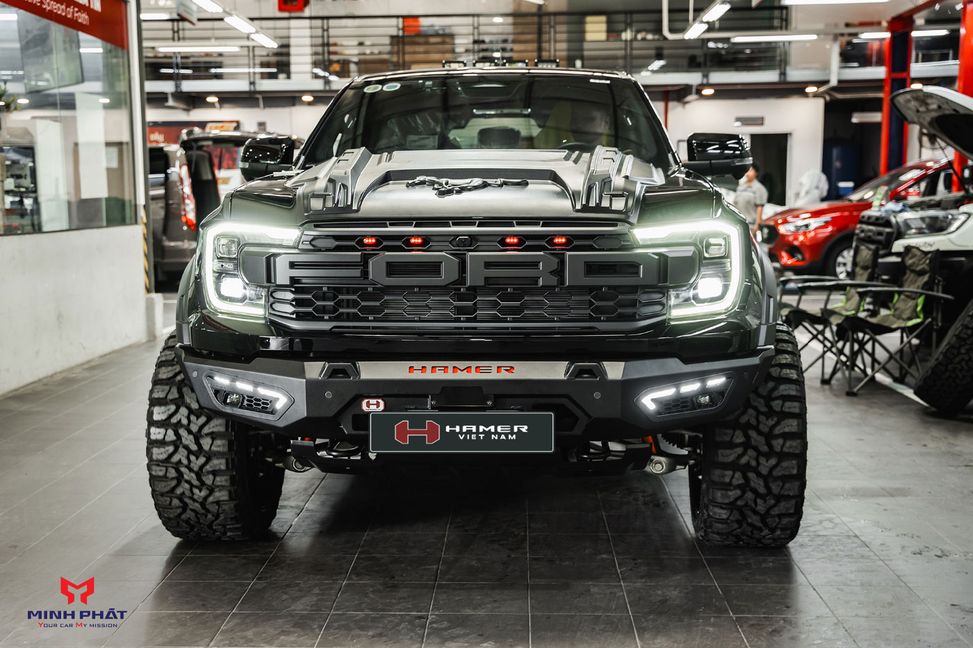 Cản Trước Hamer Atlas Series AM111 Cho Ford Ranger Raptor Next Gen 2023+