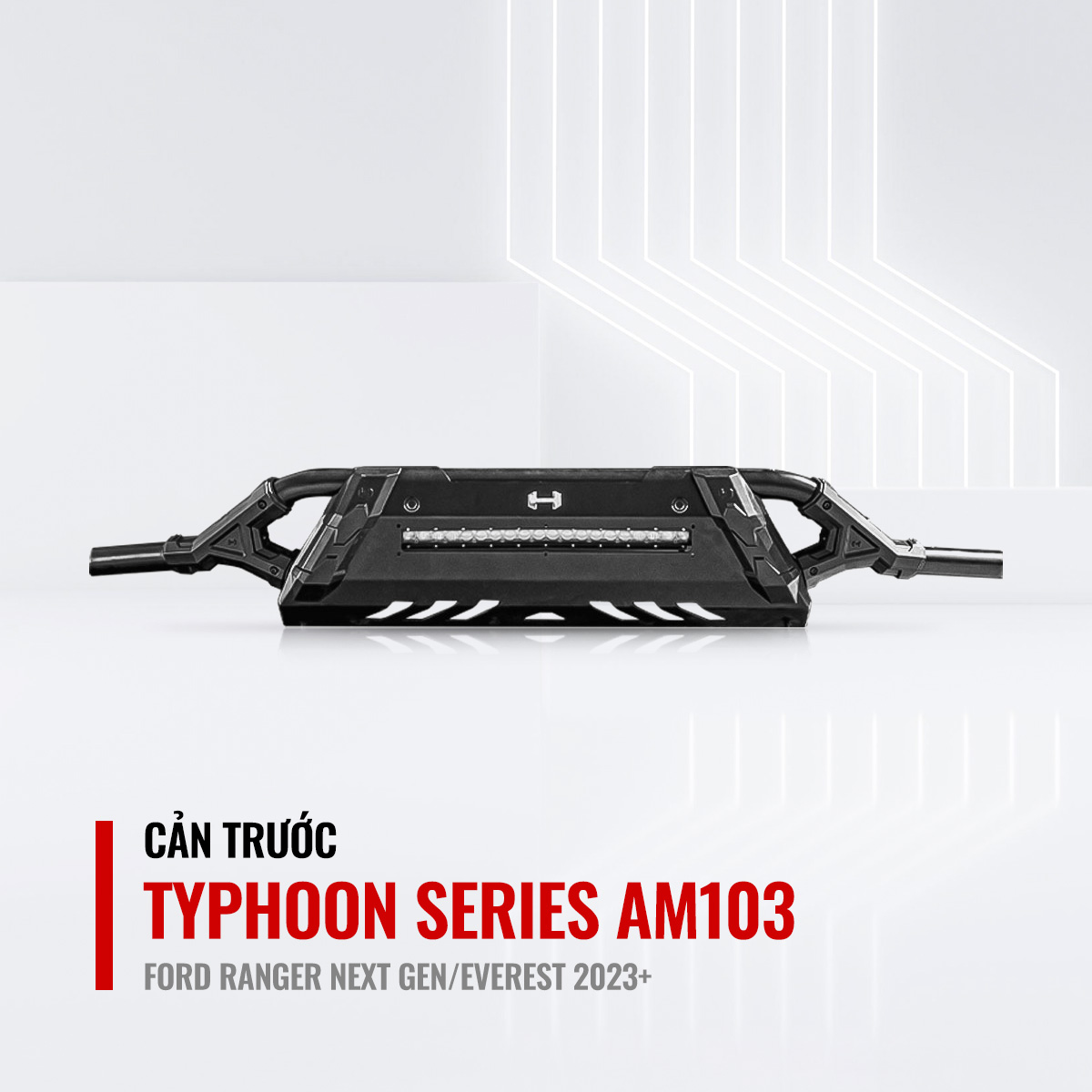 Cản Trước Hamer Typhoon Series AM103 Cho Ford Ranger Next Gen/Everest 2023+