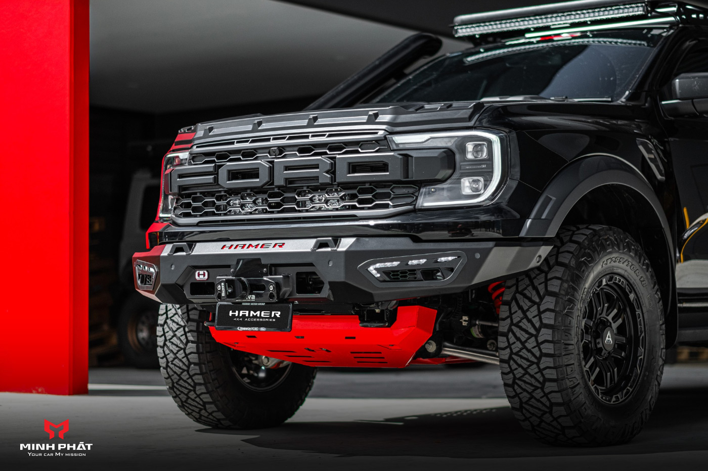 Giáp Gầm 3 Tấm Hamer Cho Ford Ranger Raptor Next Gen 2023+ - Ảnh 2