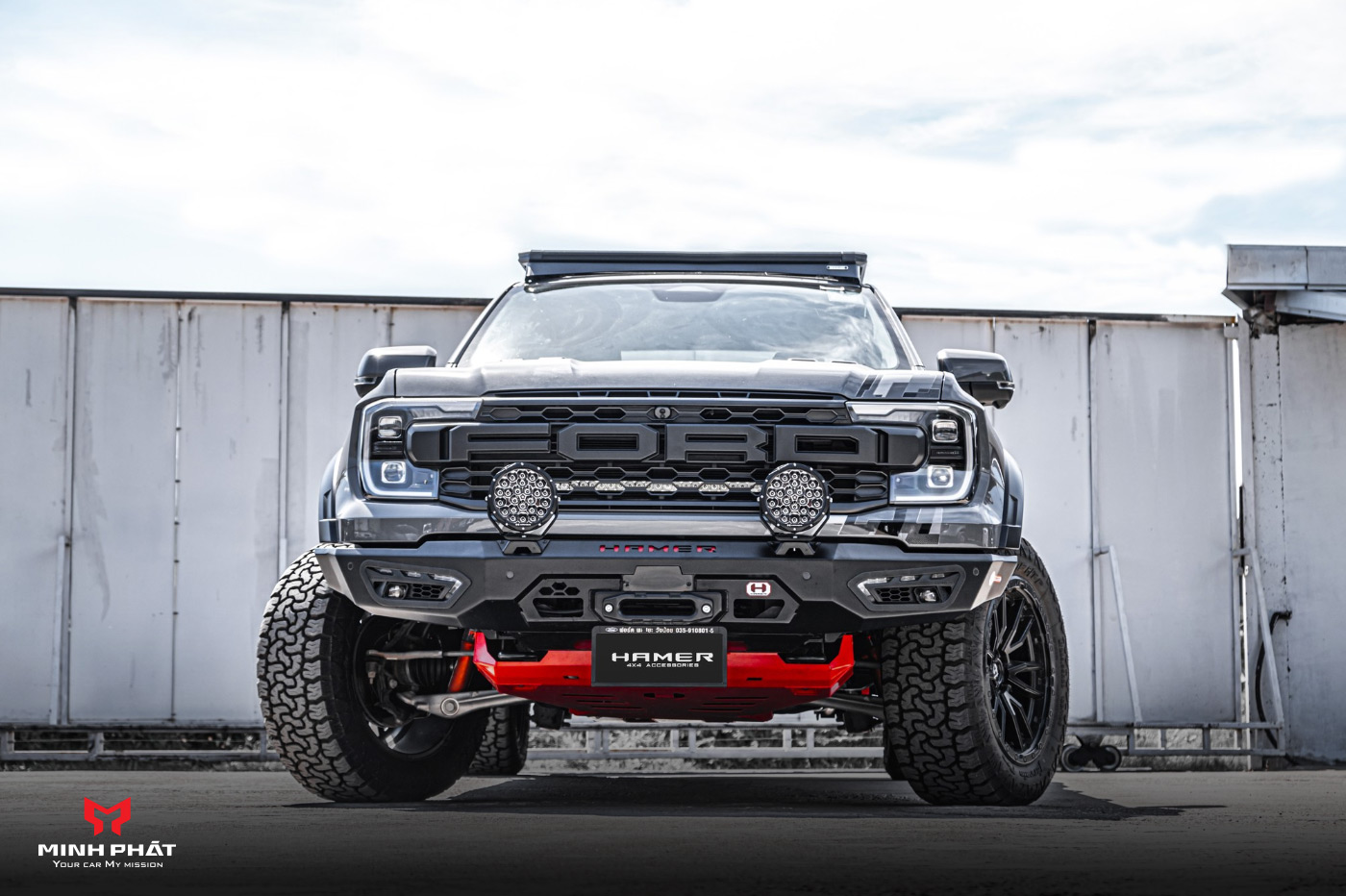 Giáp Gầm 3 Tấm Hamer Cho Ford Ranger Raptor Next Gen 2023+ - Ảnh 5