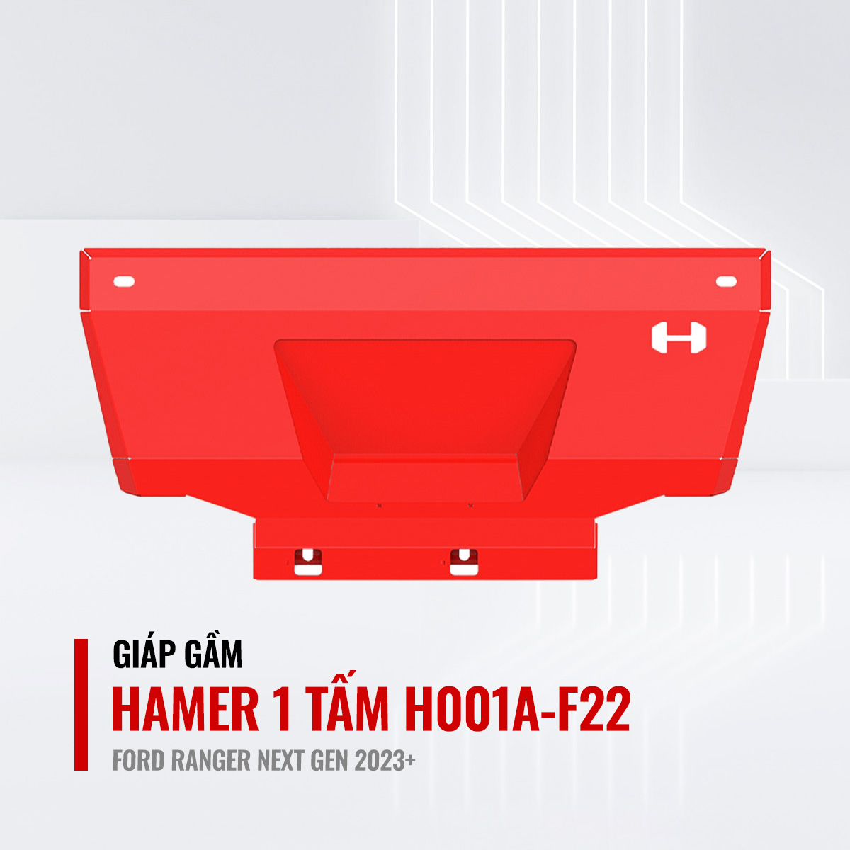 Giáp Gầm 1 Tấm Hamer Cho Ford Ranger Next Gen 2023+