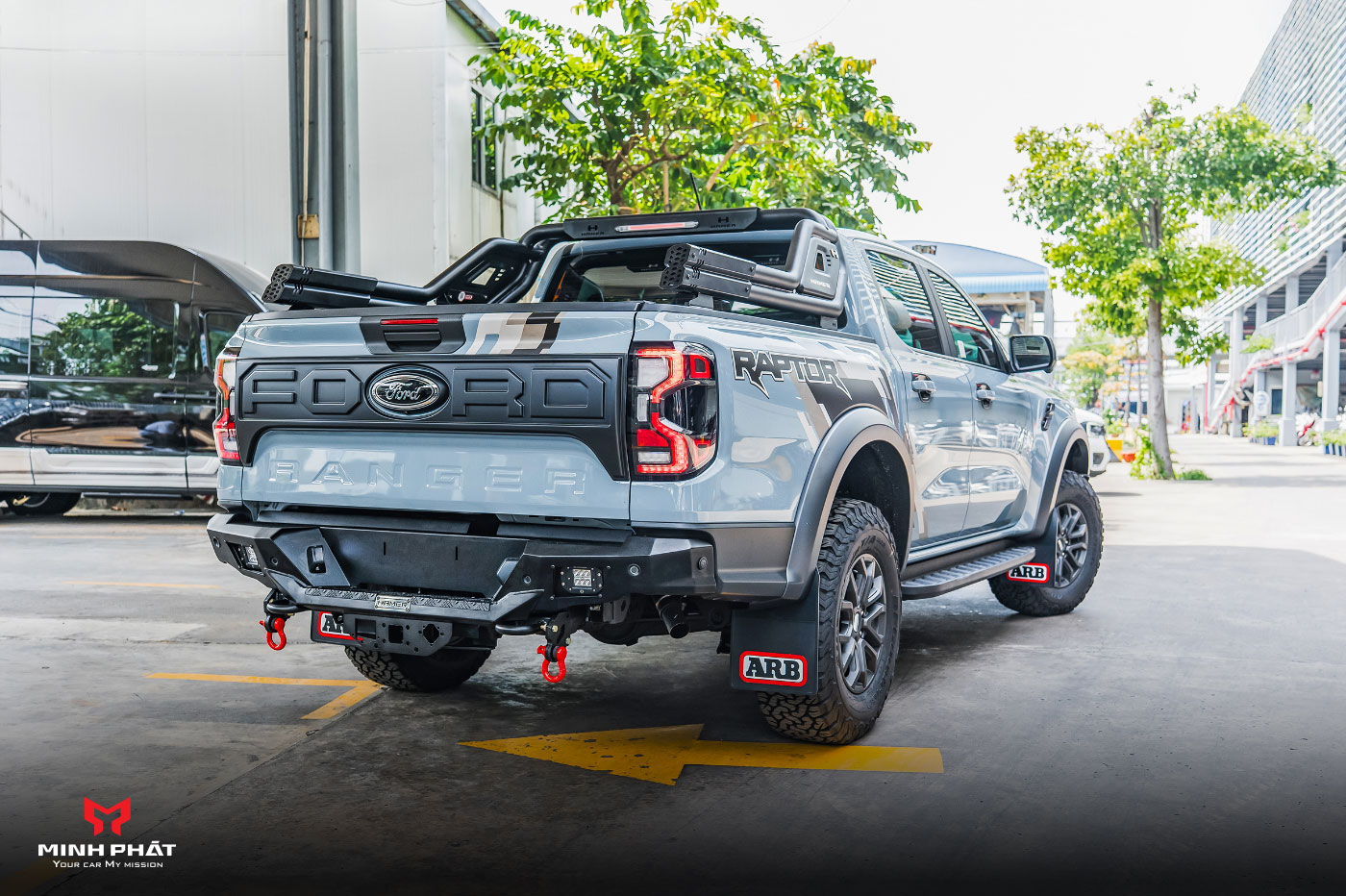 Khung thể thao Hamer Night Fury Series HR2000 hỗ trợ bảo vệ vững chắc phần thùng xeFord Ranger/Raptor Next Gen 2023+ trong mọi chuyến đi