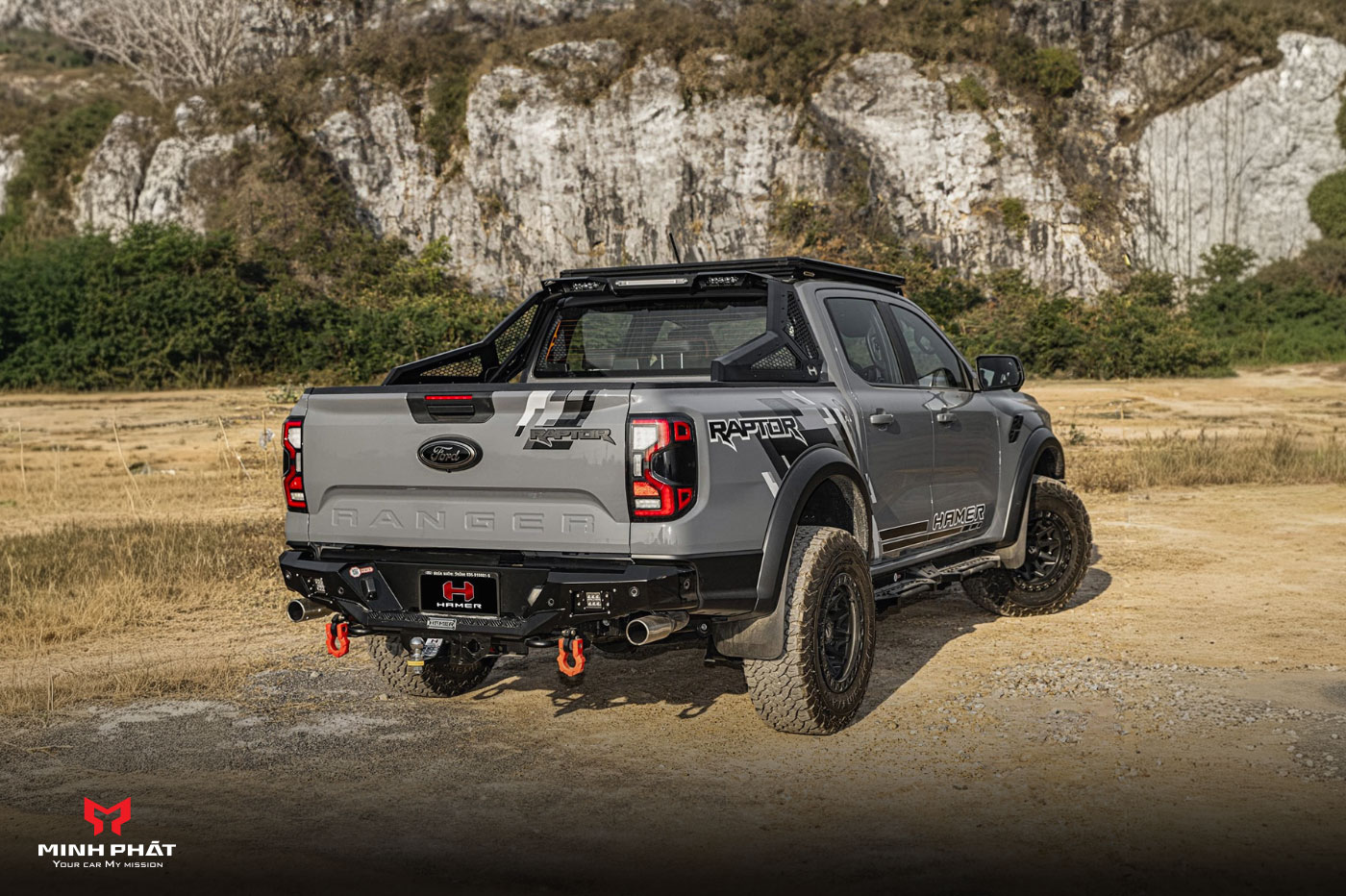 Khung thể thao Hamer Victor Series HR2100 nâng tầm giao diện Ford Ranger/Raptor Next Gen 2023+