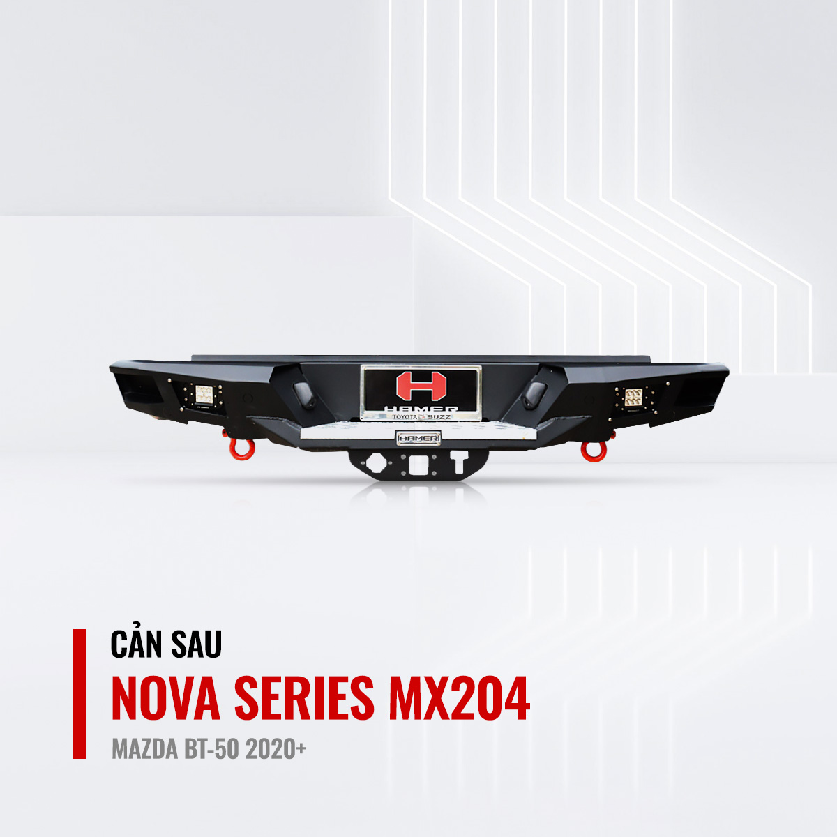 Cản Sau Hamer Nova Series MX204 Cho Mazda BT-50 (2020+)