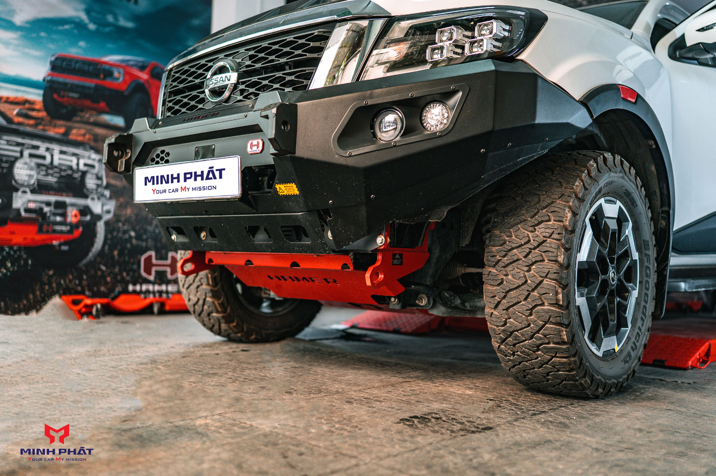 Cản Trước Hamer King Series AM106 Cho Nissan Navara Pro4X 2020+ - Ảnh 5