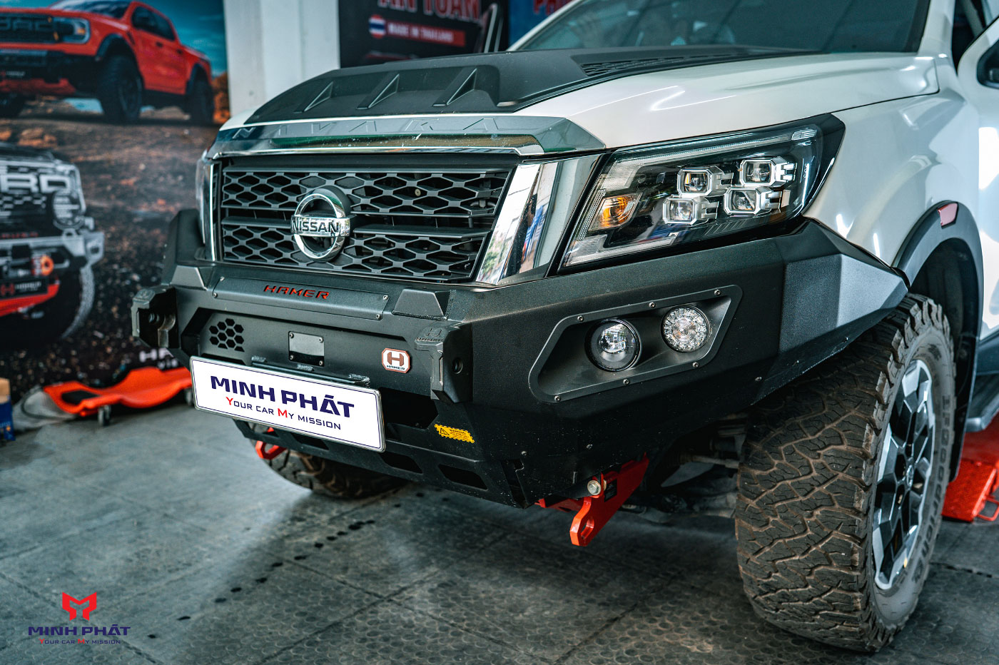 Cản Trước Hamer King Series AM106 mang đến vẻ hầm hố, mạnh mẽ cho xe và hỗ trợ Offroad cực tốt