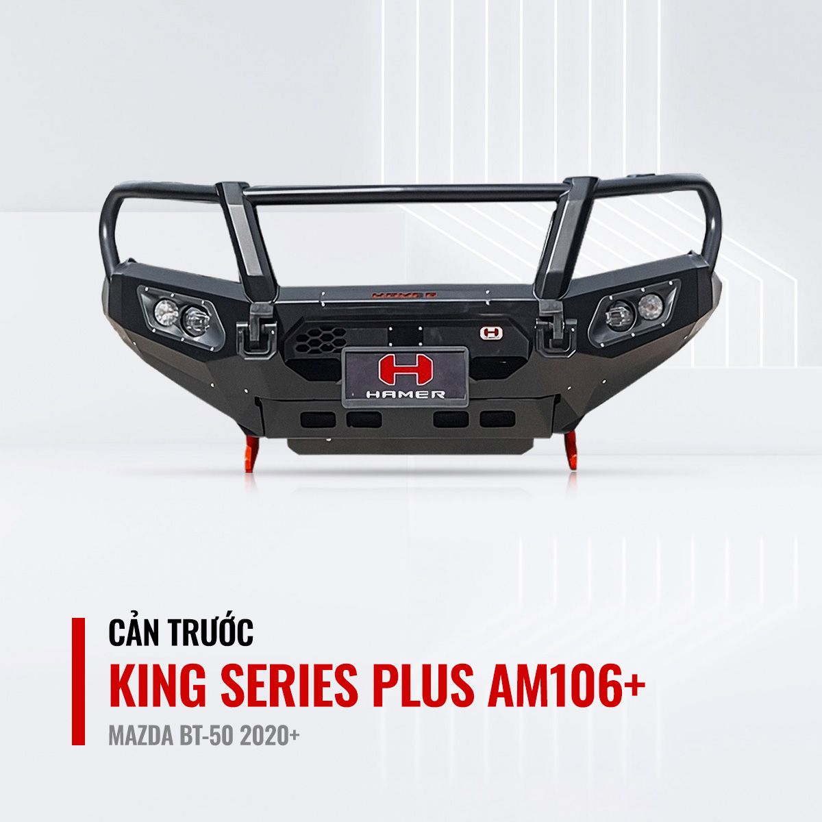 Cản Trước Hamer King Series Plus AM106+ Cho Mazda BT-50 2020+