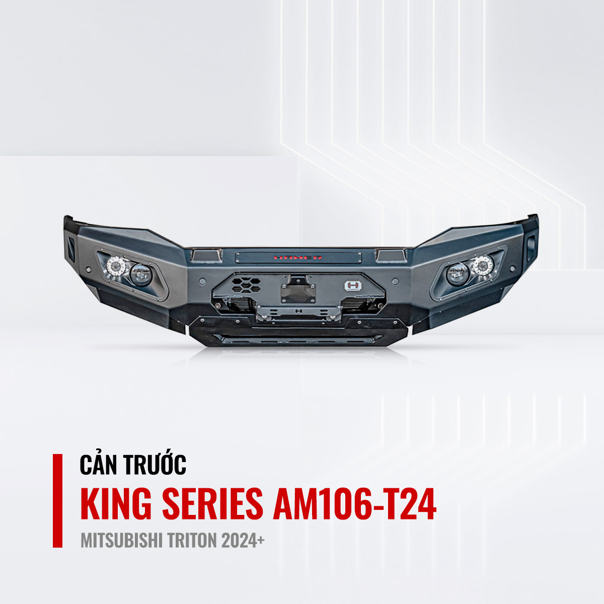 Cản Trước Hamer King Series AM106-T24 Cho Mitsubishi Triton 2024+
