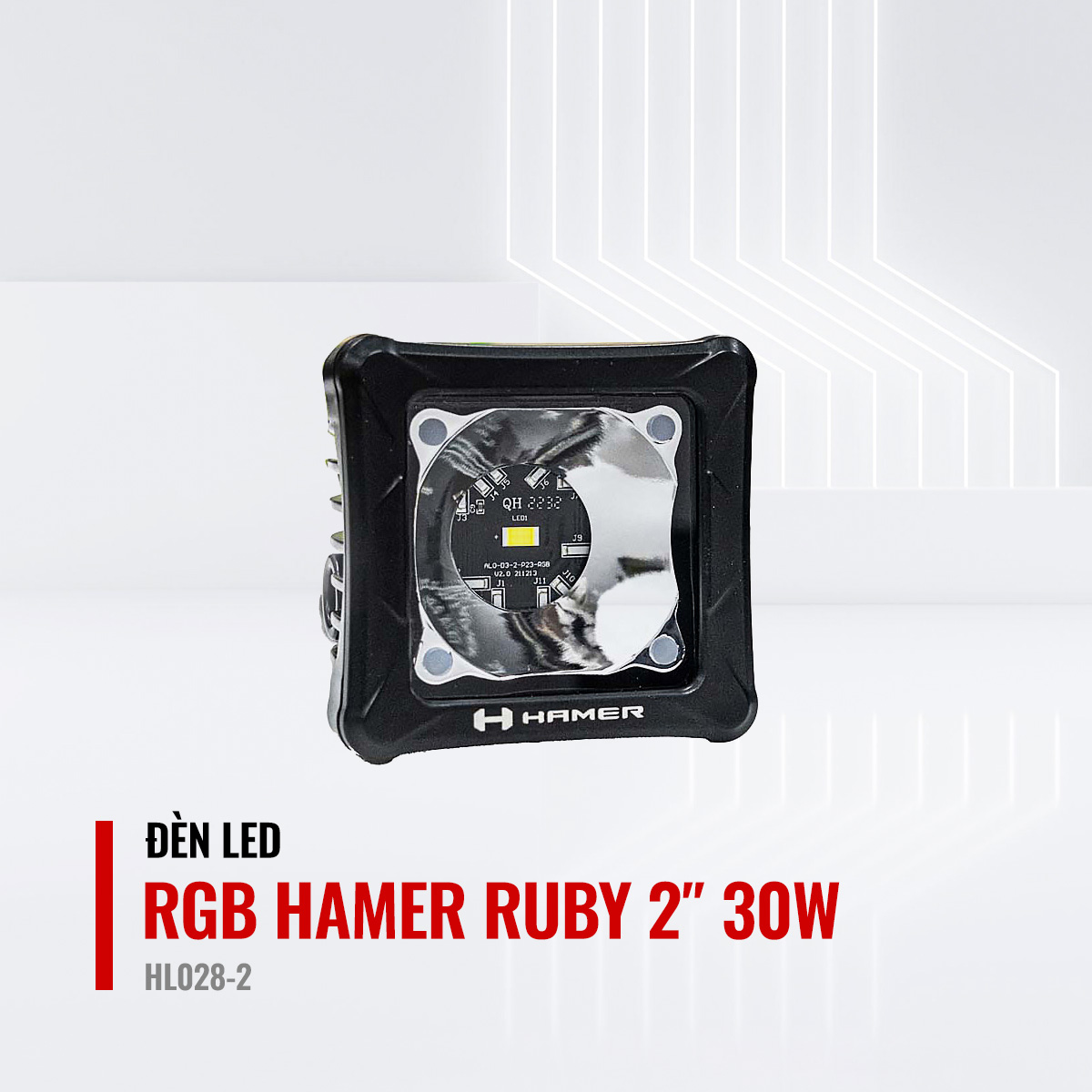 Đèn Led RGB Hamer 2.0" 30W HL028-2