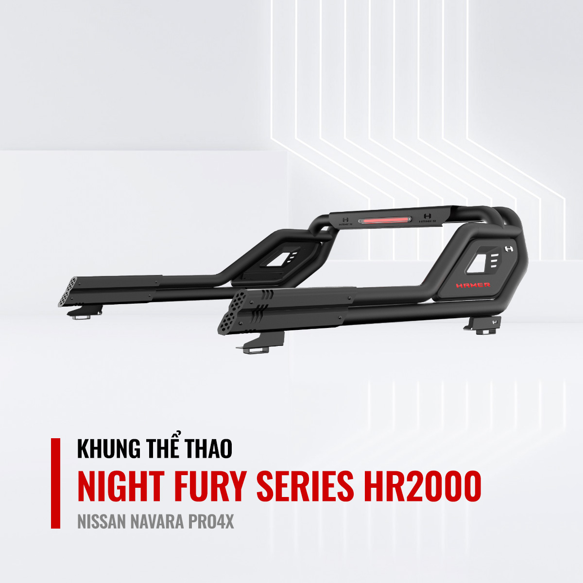 Khung Thể Thao Hamer Night Fury Series HR2000 Cho Nissan Navara Pro4X