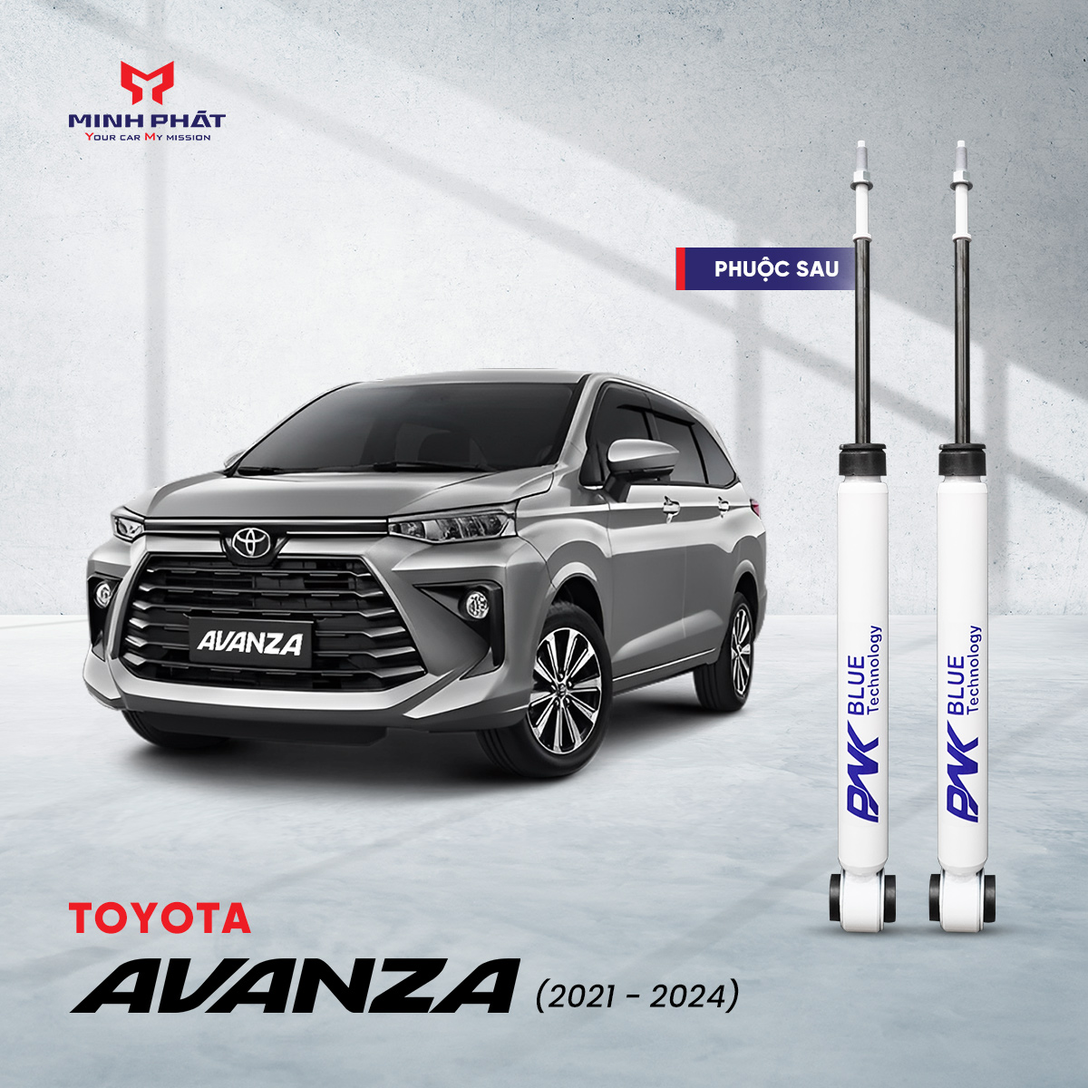 Phuộc Giảm Xóc PNK Cho Toyota Avanza (2021-2024)
