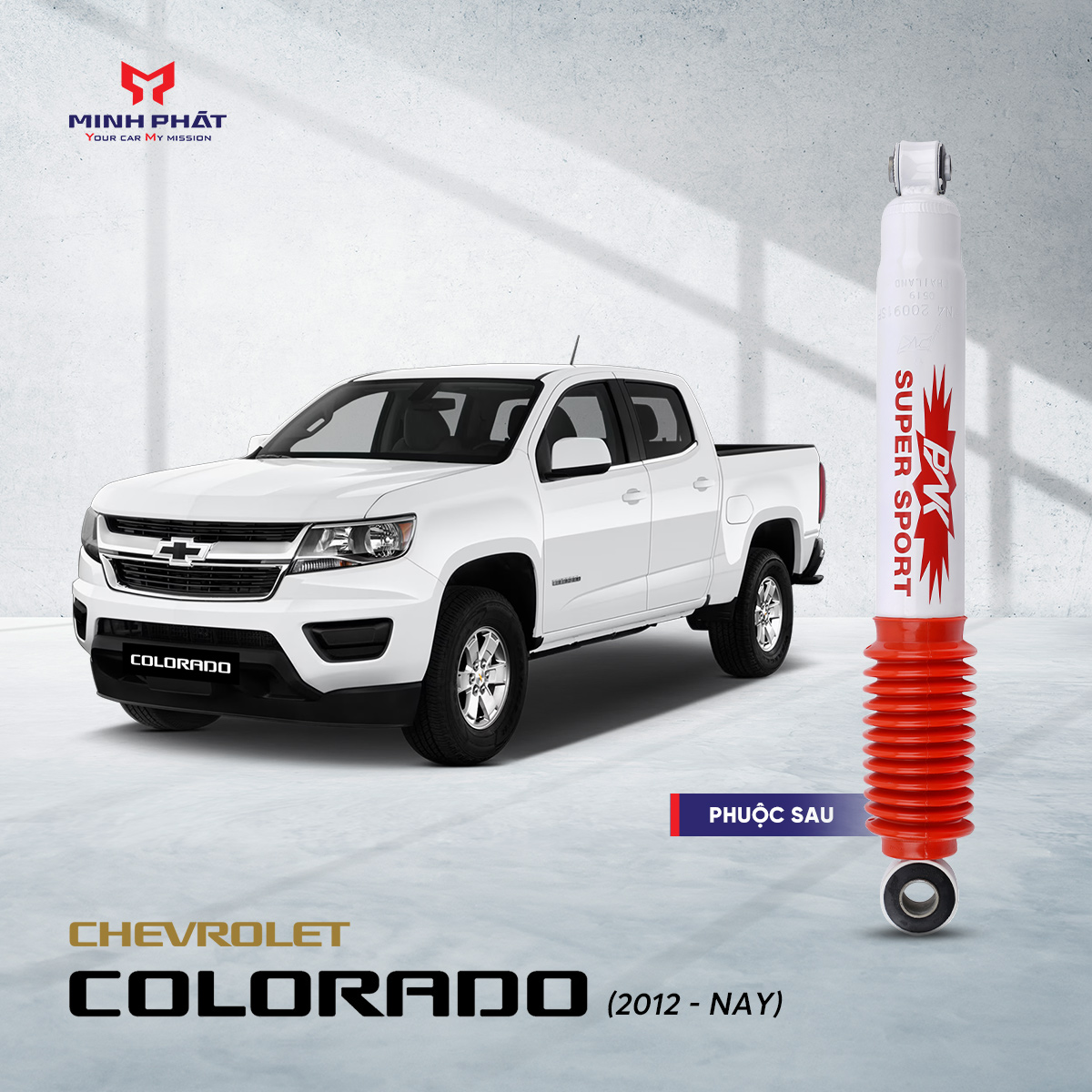 Phuộc giảm xóc sau PNK cho Chevrolet Colorado