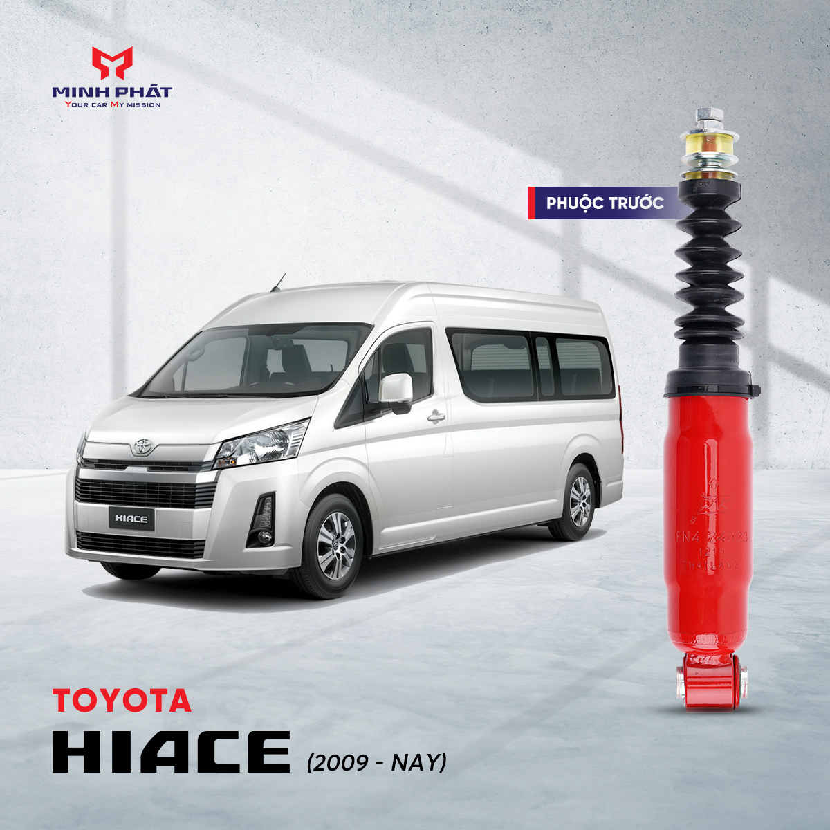 Phuộc giảm xóc trước PNK cho Toyota Hiace