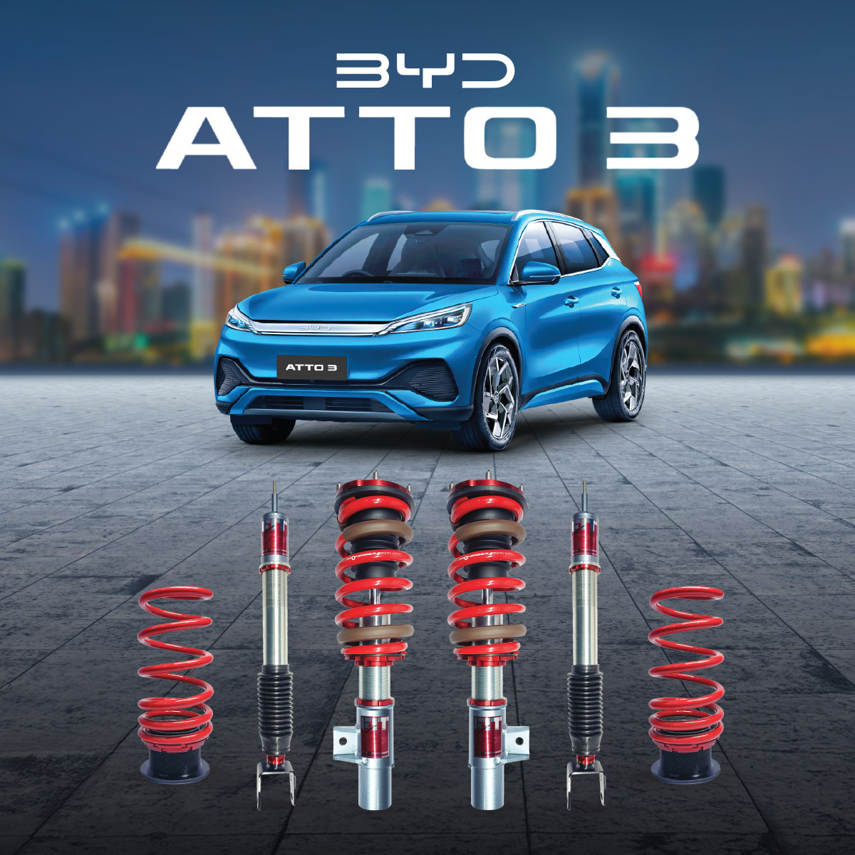 Phuộc giảm xóc Profender FitZ Series cho BYD Atto 3