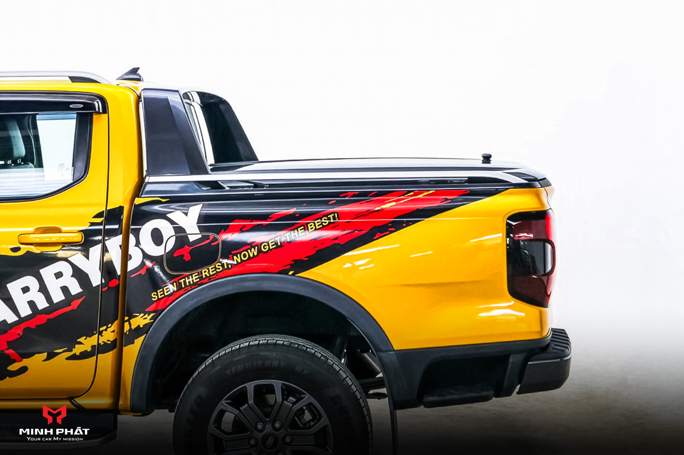 Nắp thùng cơ nâng 45 độ Carryboy GRX-R cho Ford Ranger Wildtrak 2022+