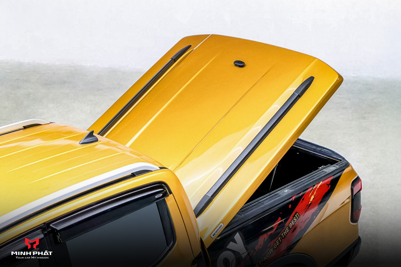 Nắp thùng cơ nâng 45 độ Carryboy CFRD-SV cho Ford Ranger XLS/XLT/Raptor